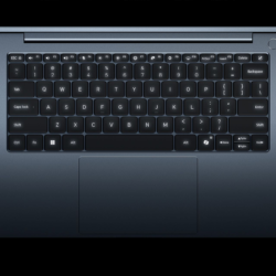 Close-up van het volledige toetsenbord van de Xiaomi Redmibook 14 Pro 2026 met 3 niveaus verlichting